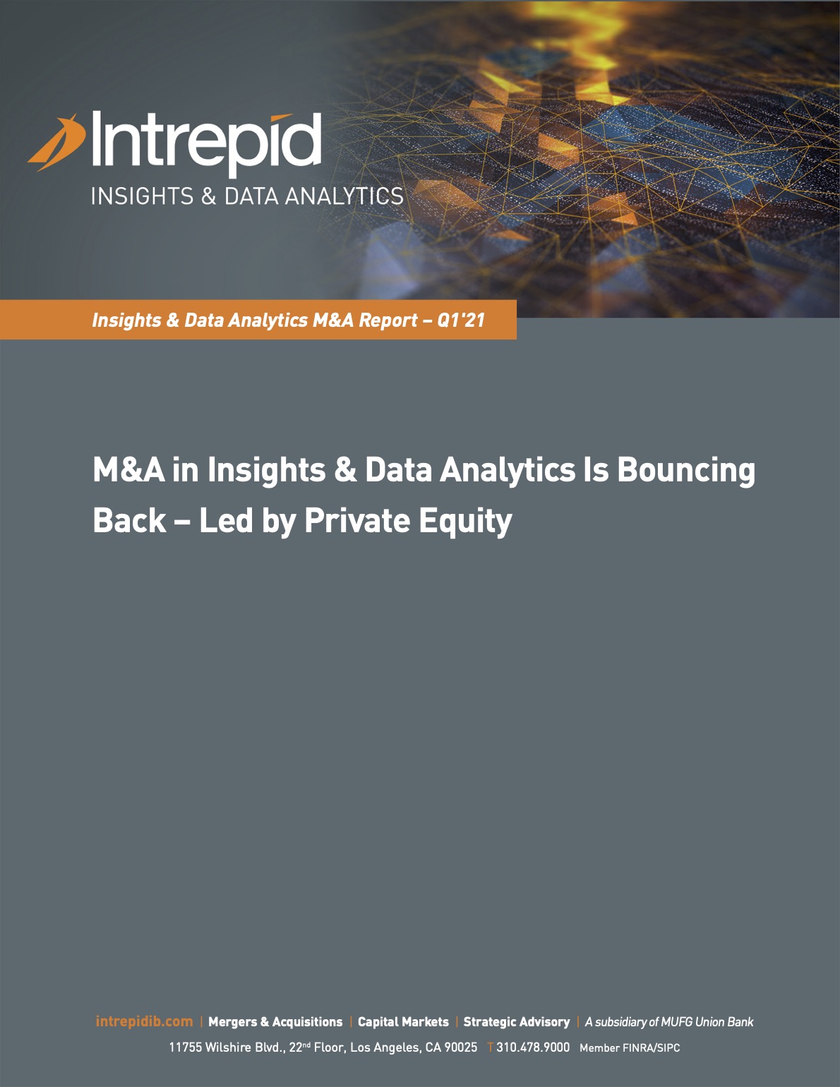 Newletter InsightsAnalytics M&AReport Q1 21 PDF cover