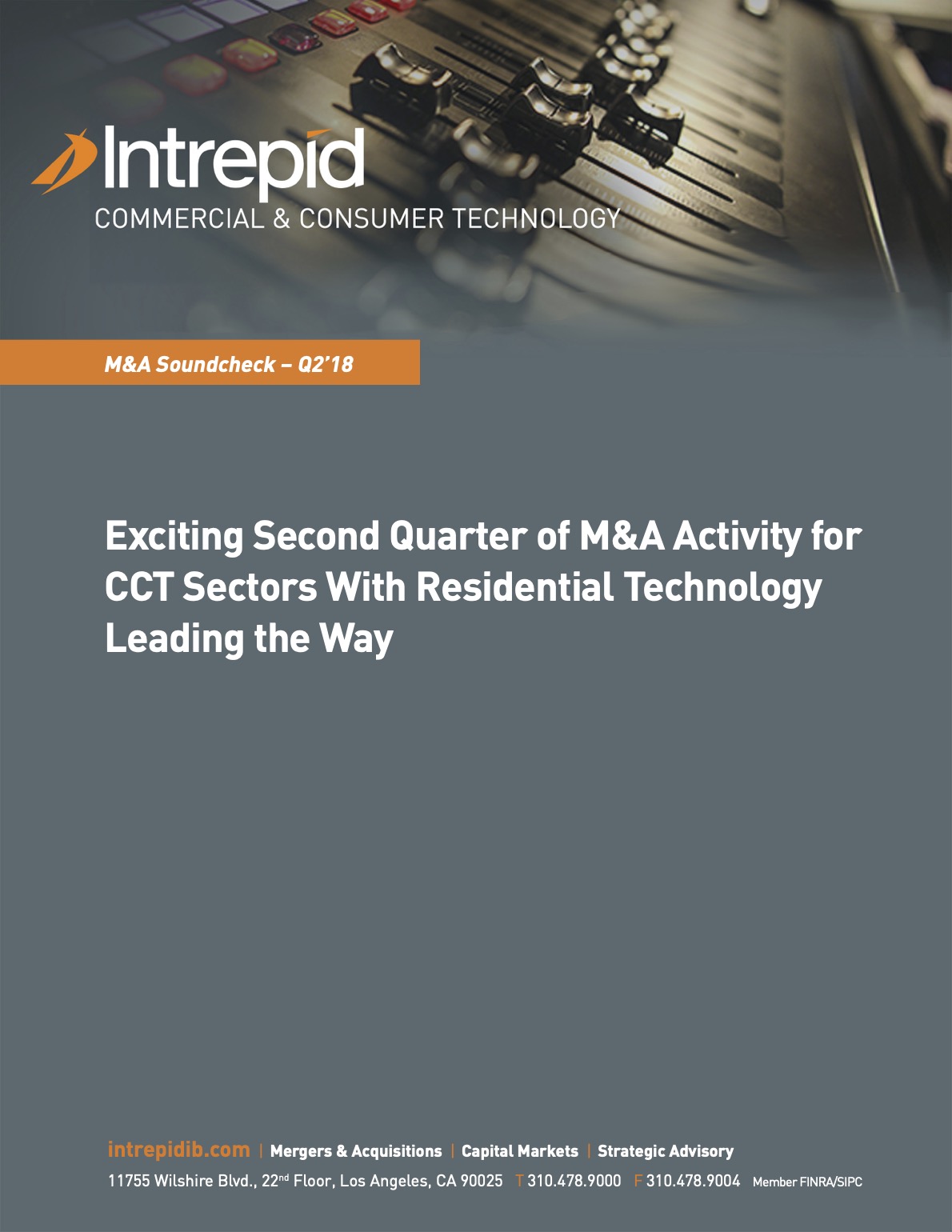 Newletter_CommercialConsumerTech_M&AReport_Q218 PDF cover