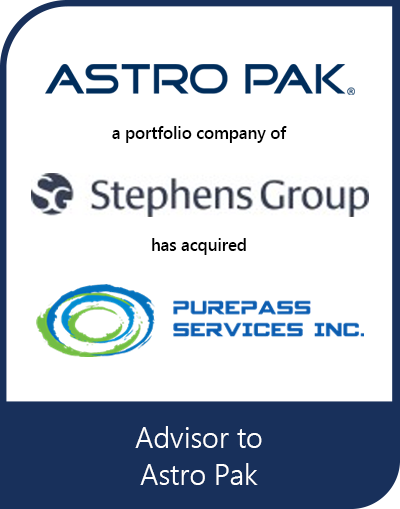 Transaction tombstone for Astro Pak | Purepass Services, Inc.